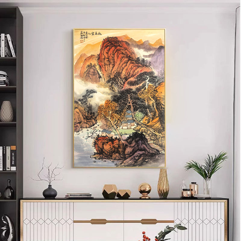 苏珊手绘山水画