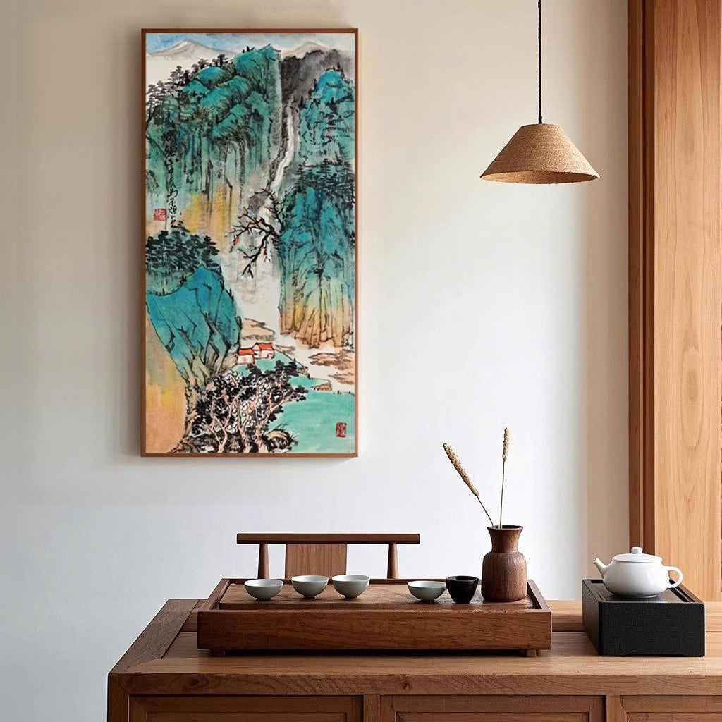 马景岭手绘山水画